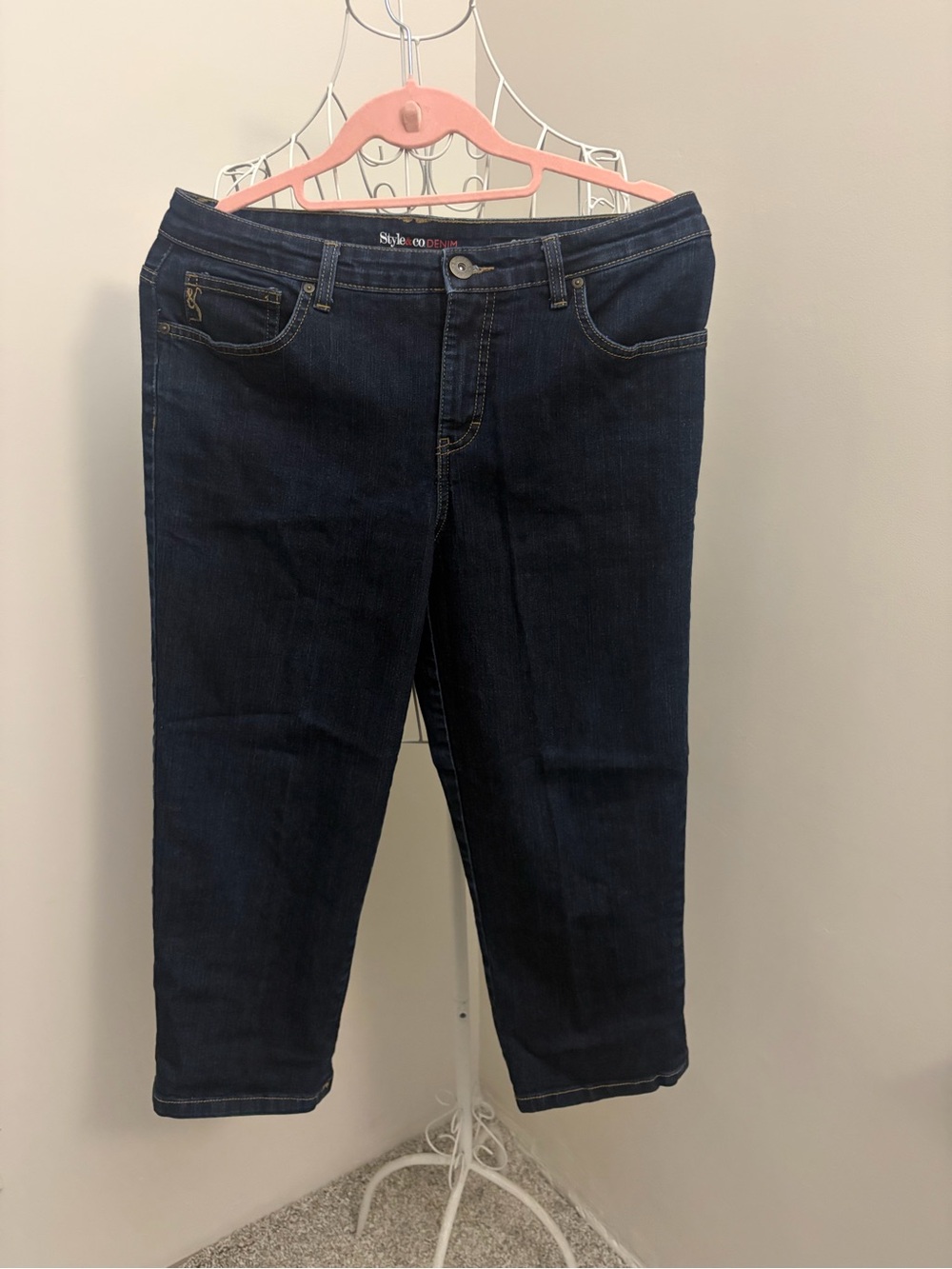 Style & Co. Dark Blue Capri Women's Jeans